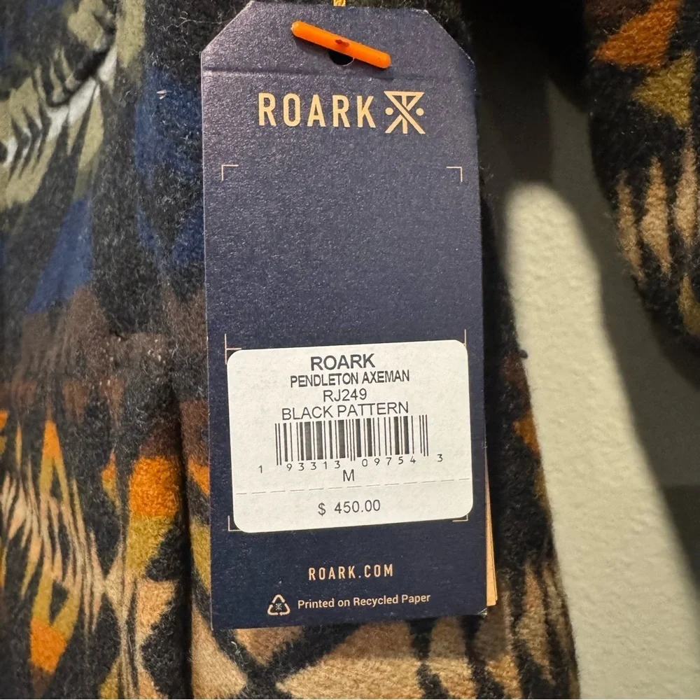 Roark Pendleton Axeman Wool Jacket Southwest Medium NWT $450